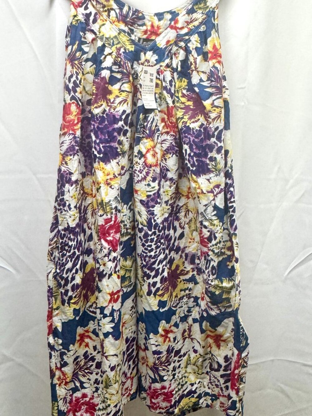 Nd Dress Floral Pattern Race Back Shift Scoop Neck